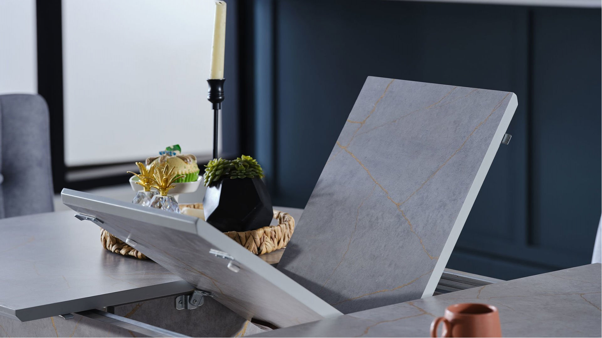 Pruva Küchentisch Set Grau