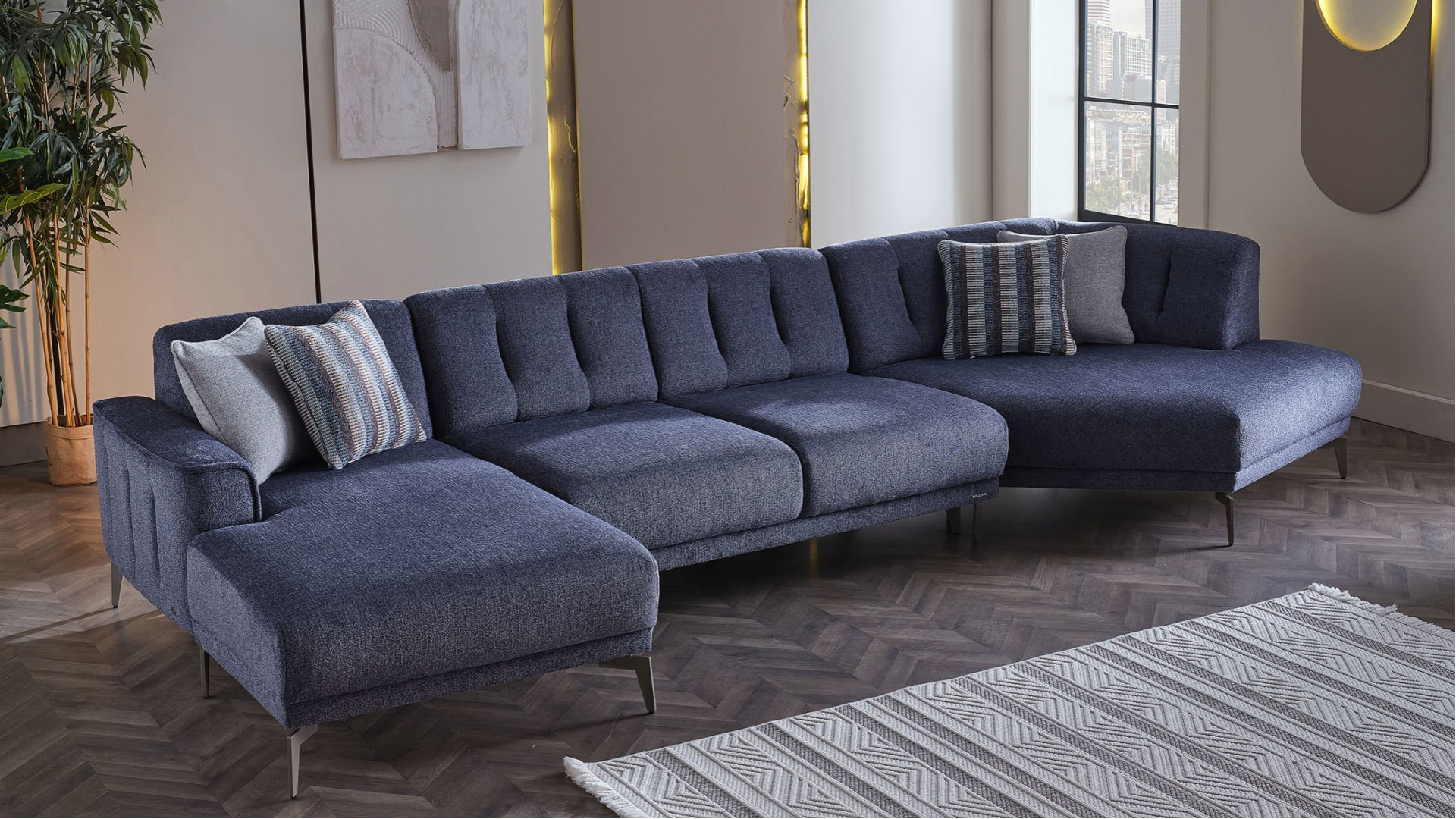 Atlanta Wohnlandschaft - Blau