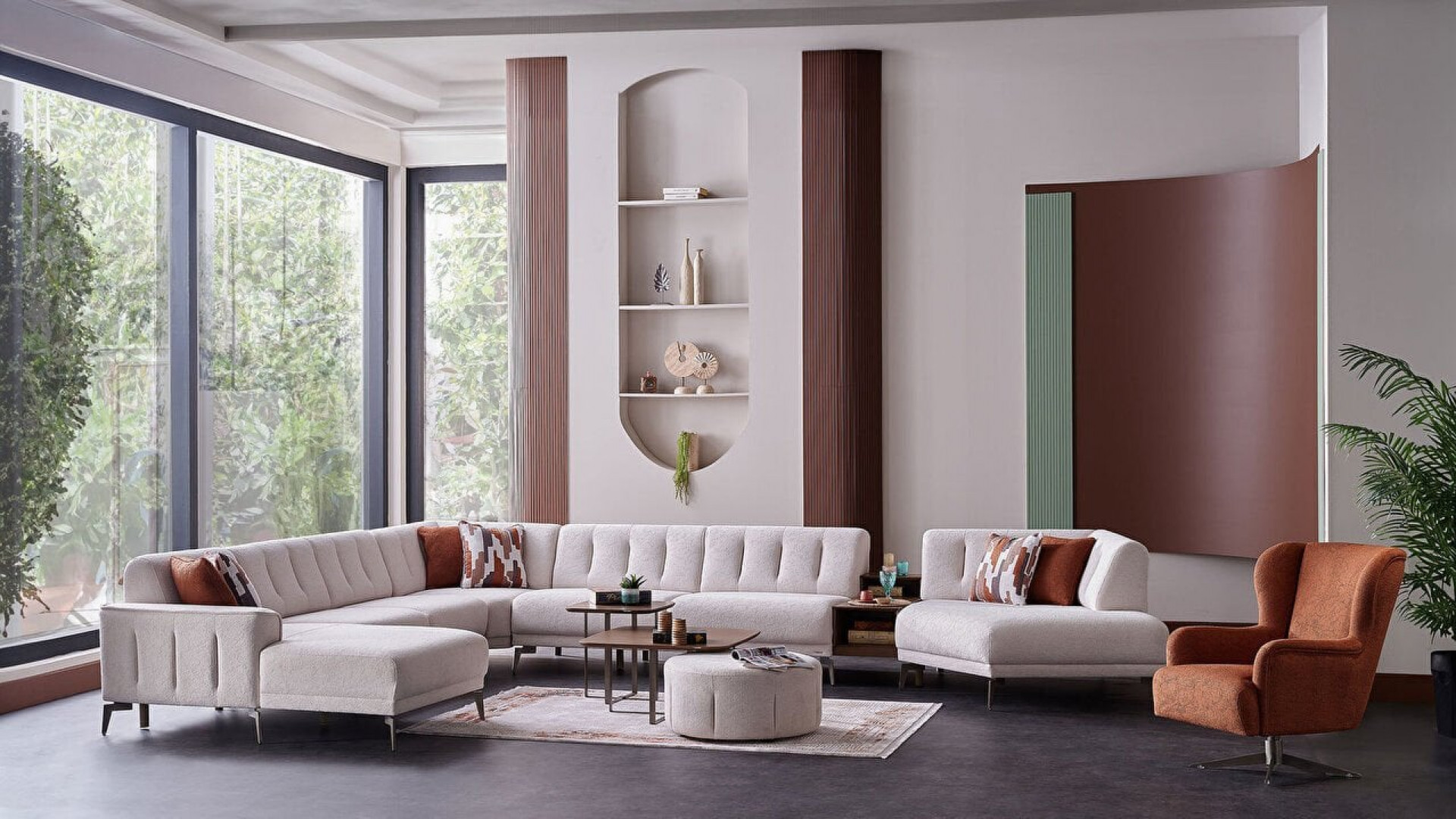 Atlanta Wohnlandschaft - Creme