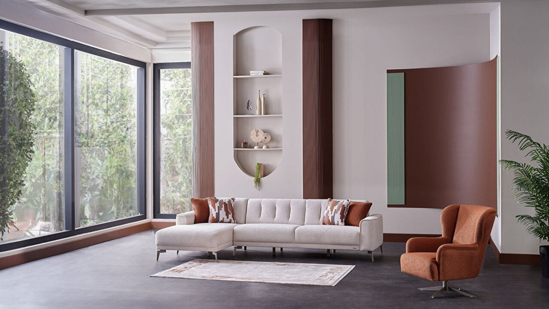 Atlanta Wohnlandschaft - Creme