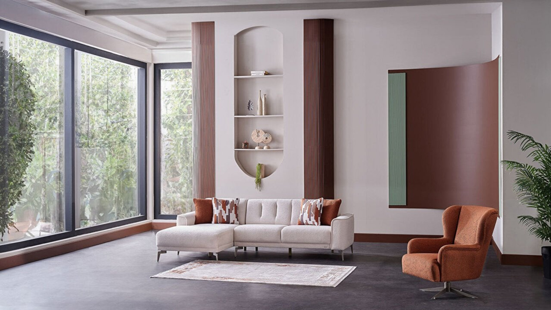 Atlanta Wohnlandschaft - Creme