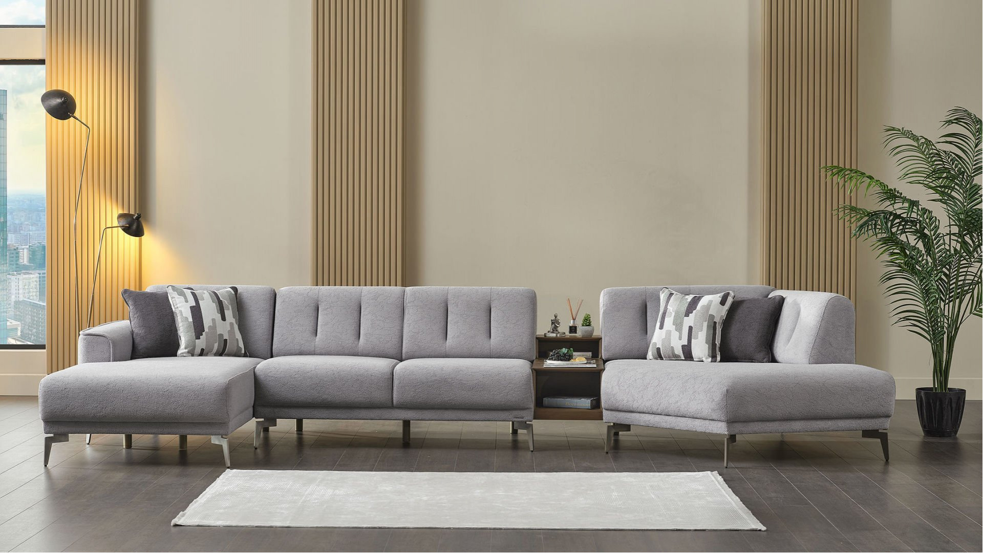 Atlanta Wohnlandschaft - Grau