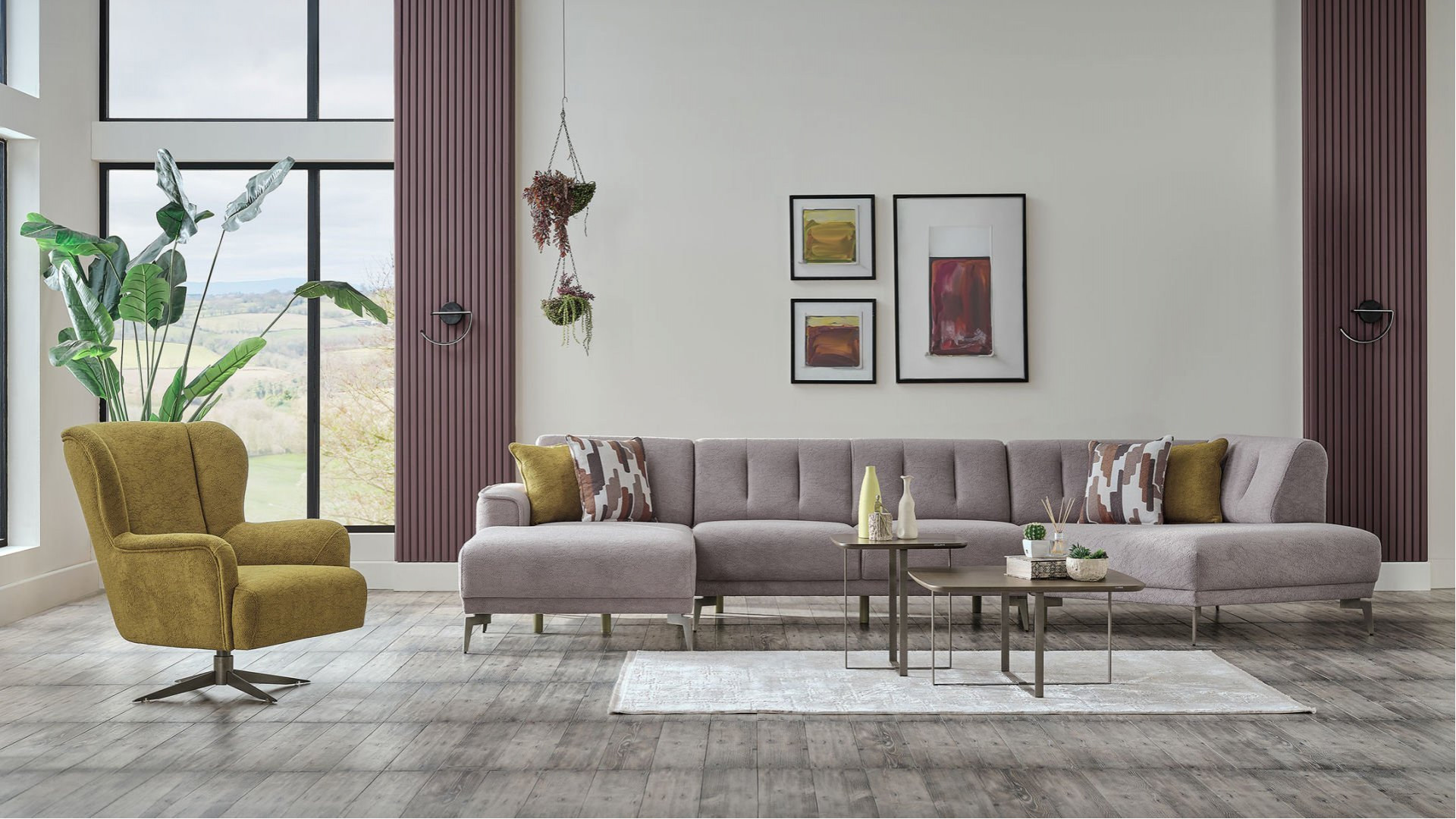 Atlanta Wohnlandschaft - Graubraun