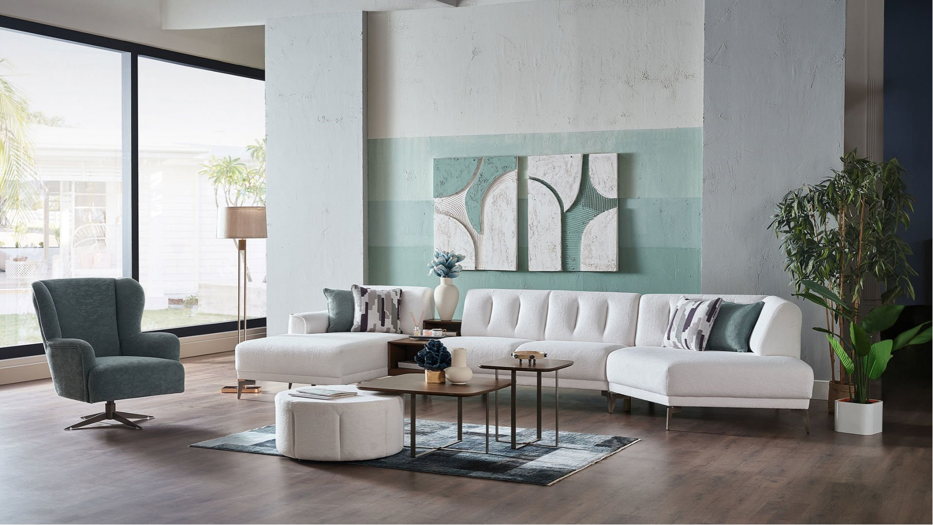 Atlanta Wohnlandschaft - Weiß