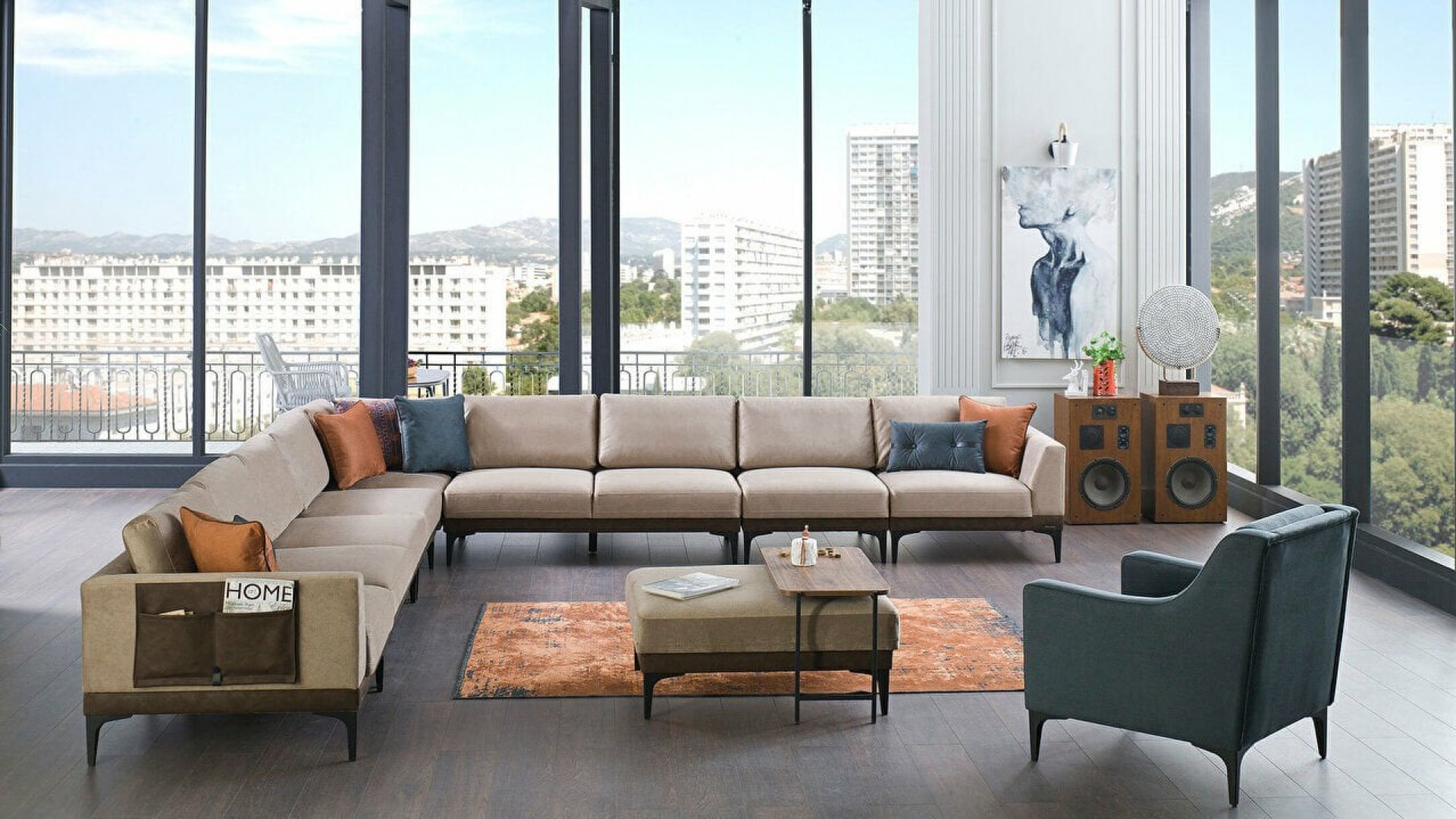 Efect Wohnlandschaft - Graubraun