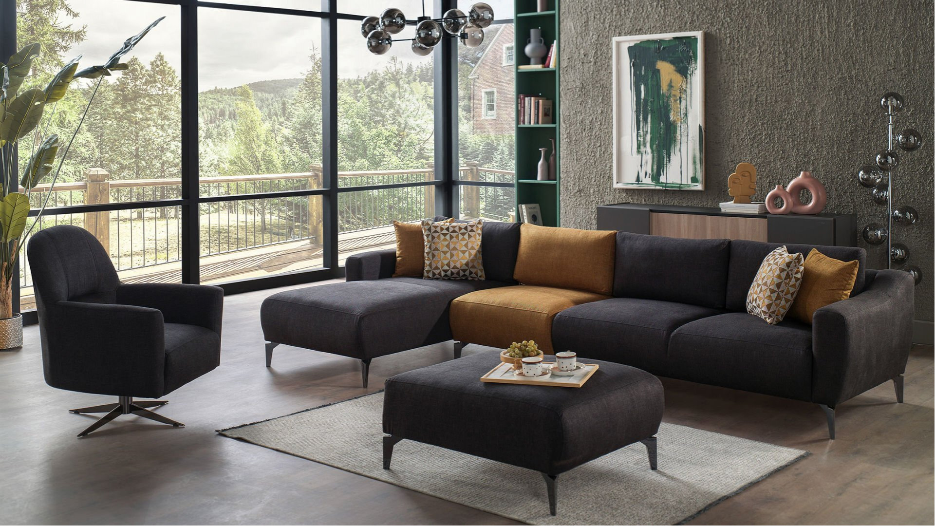 Sanvela Wohnlandschaft - Anthrazit