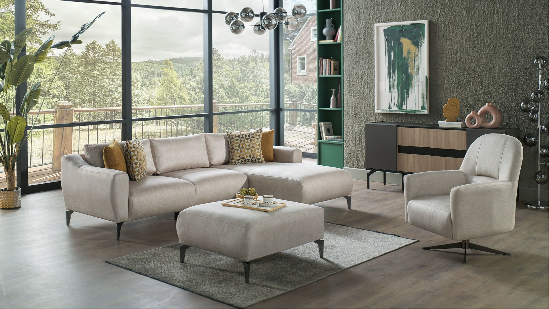 Sanvela Wohnlandschaft - Creme