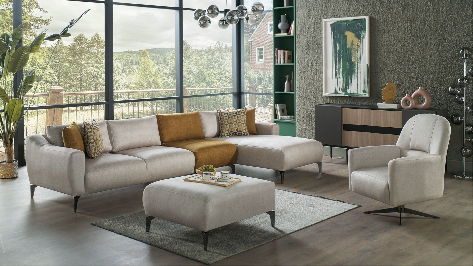 Sanvela Wohnlandschaft - Creme