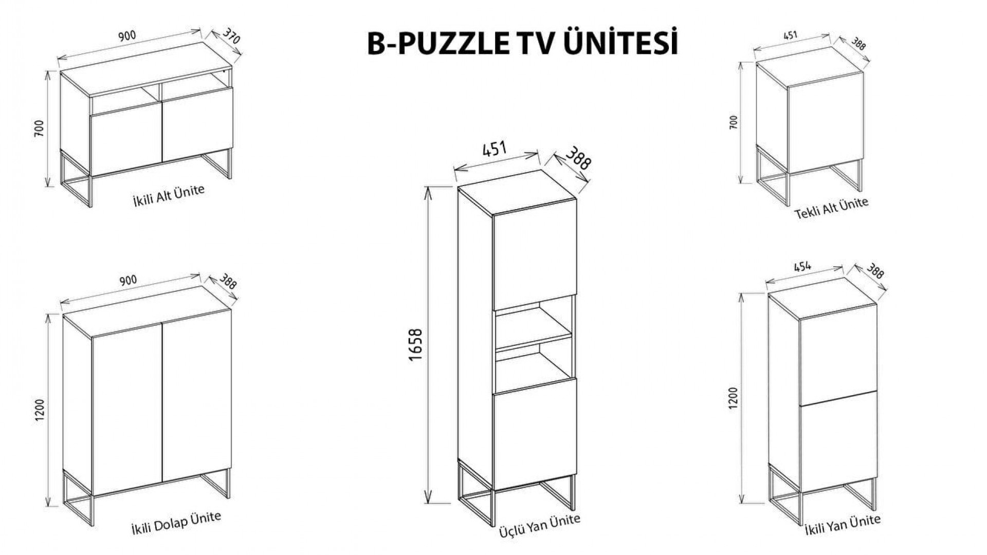 B-Puzzle Wohnwand