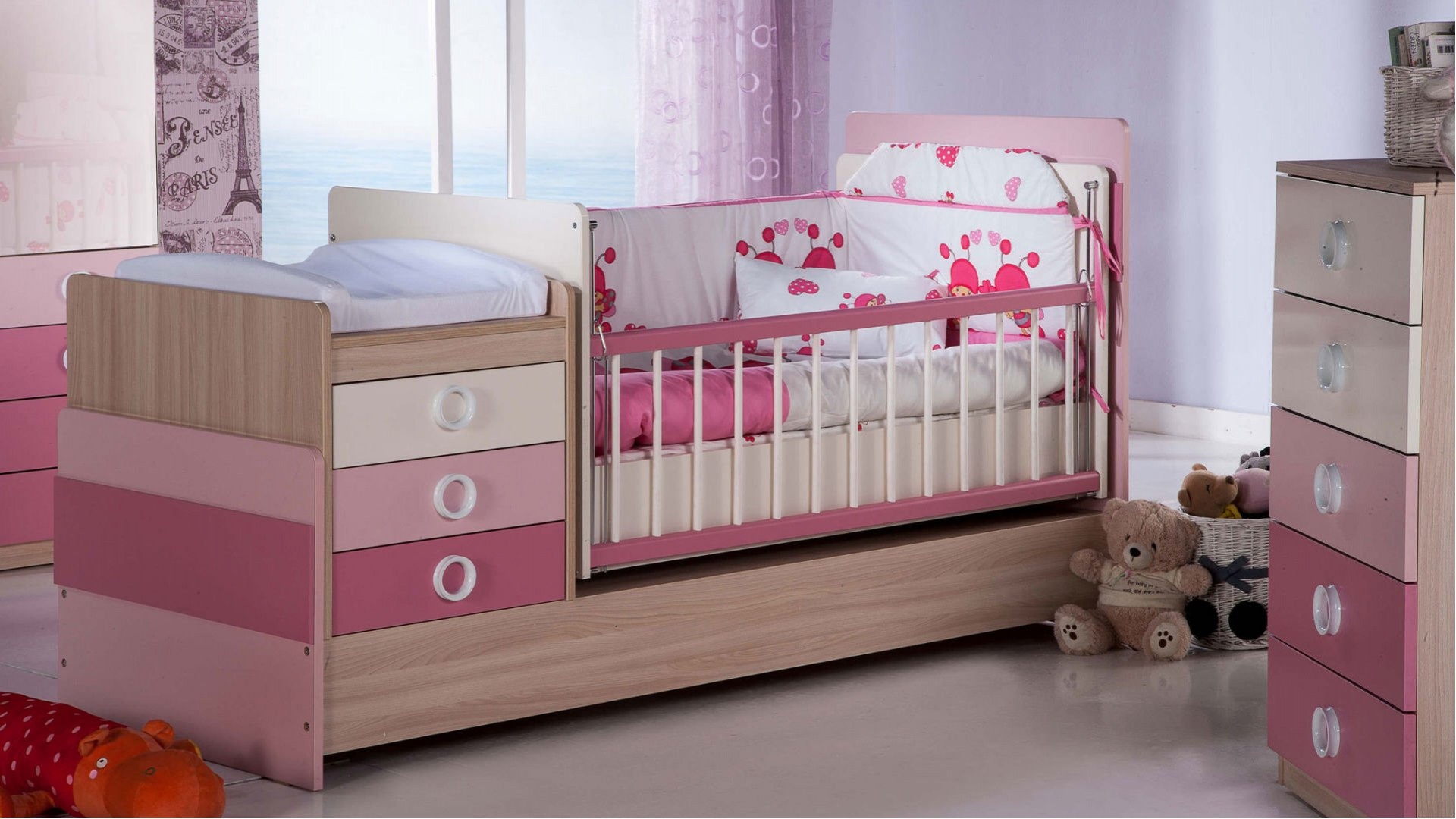 Portivo Babyzimmer-Set Mädchen