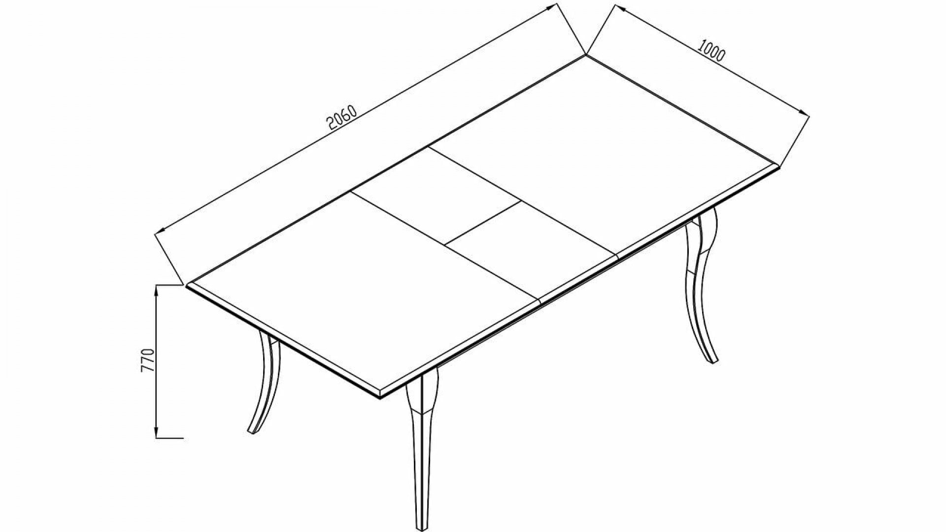 Andere Esstisch, ausziehbar