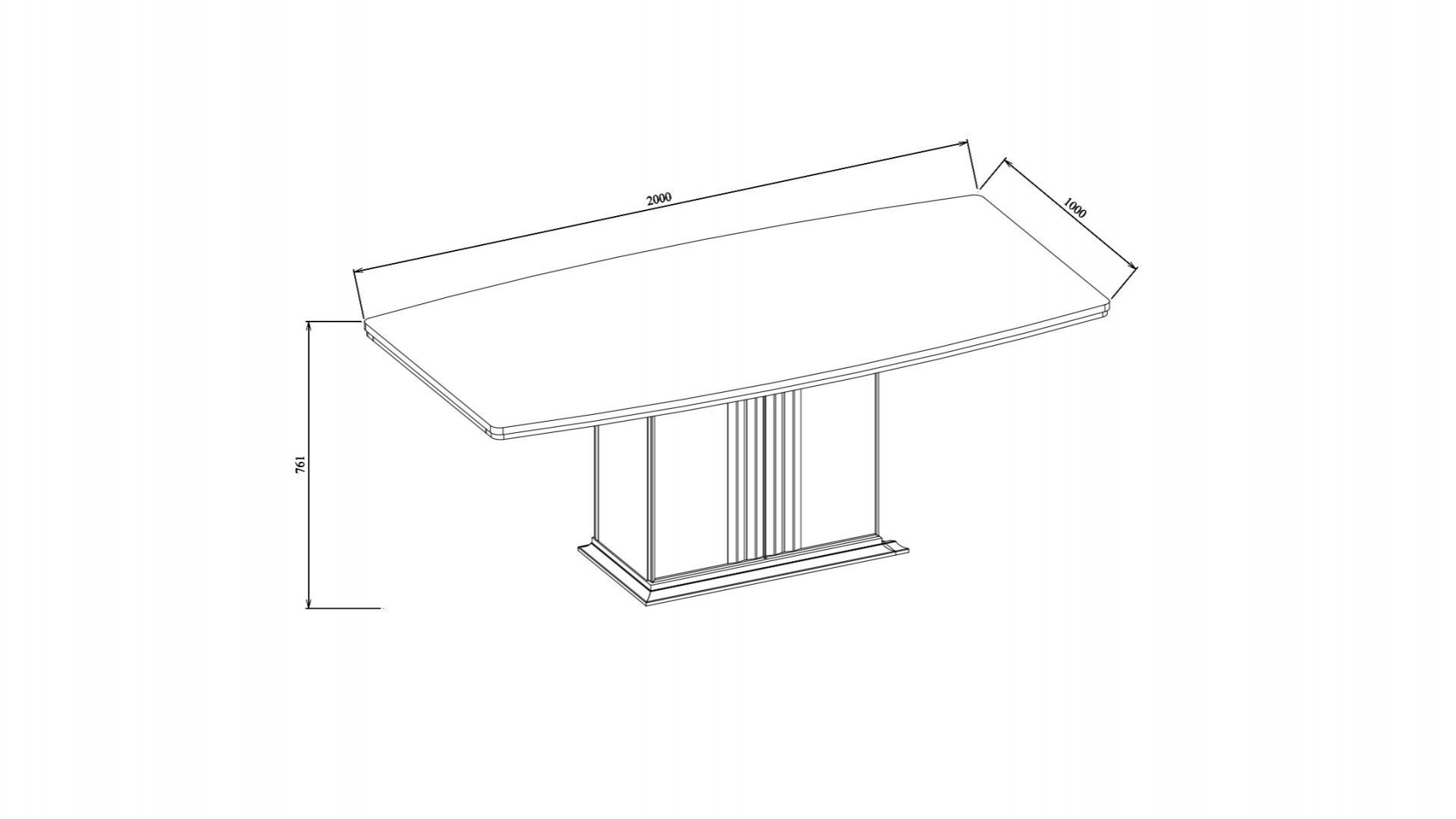Gravita Esstisch Grau
