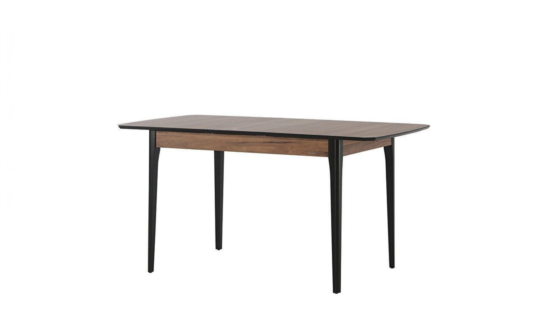 Kolin Esstisch Schwarz, ausziehbar