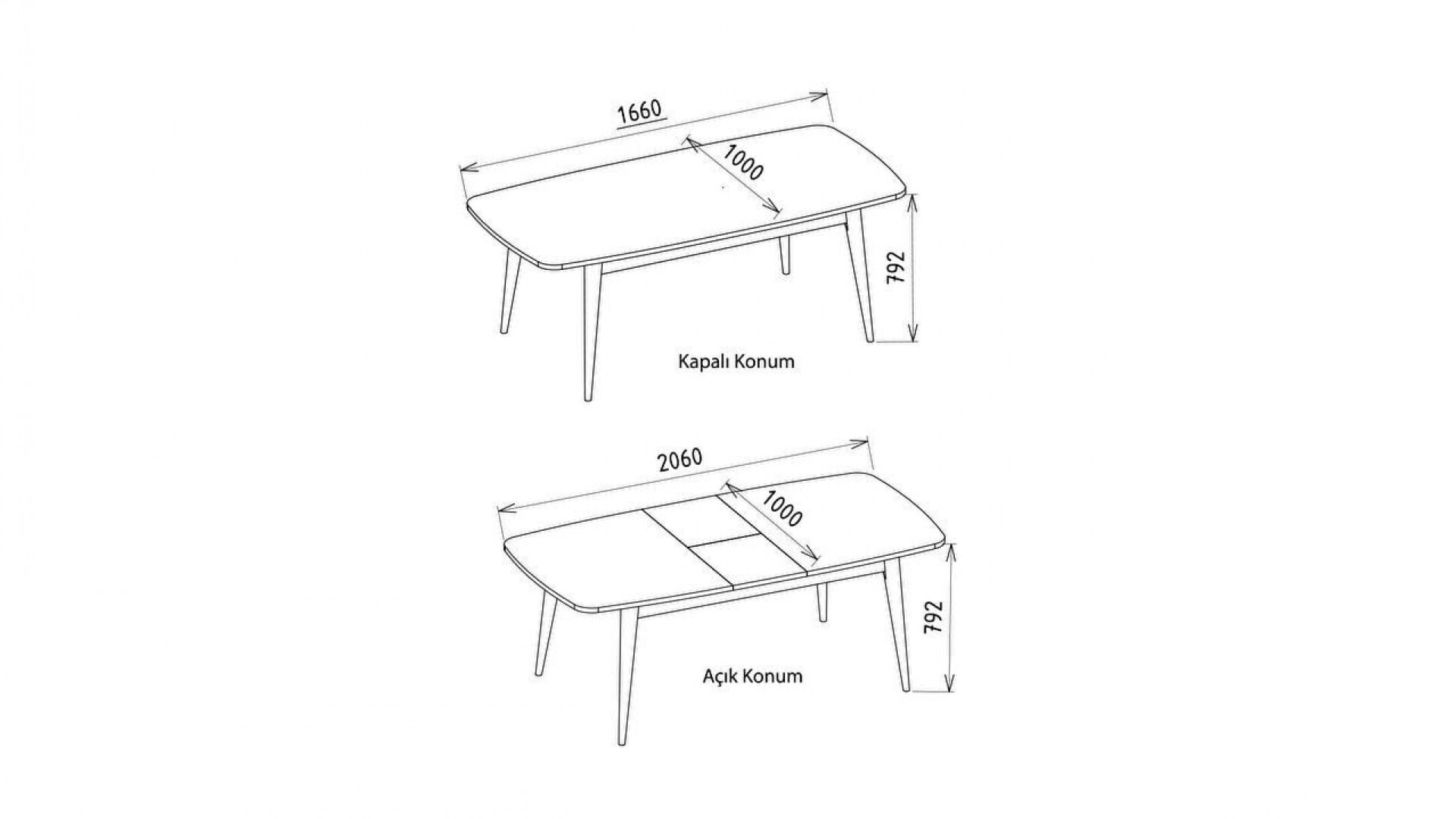 Mirante Esstisch, ausziehbar