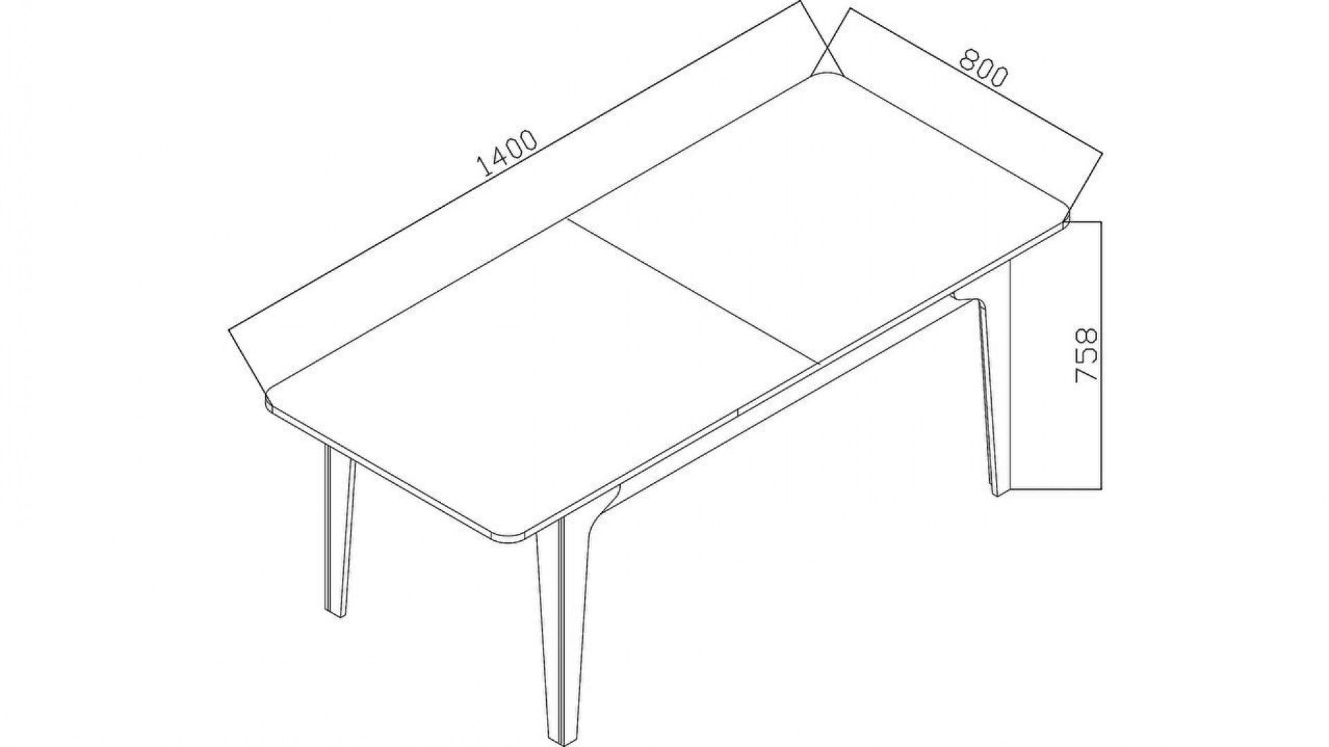 Monaco Mini Esstisch, ausziehbar