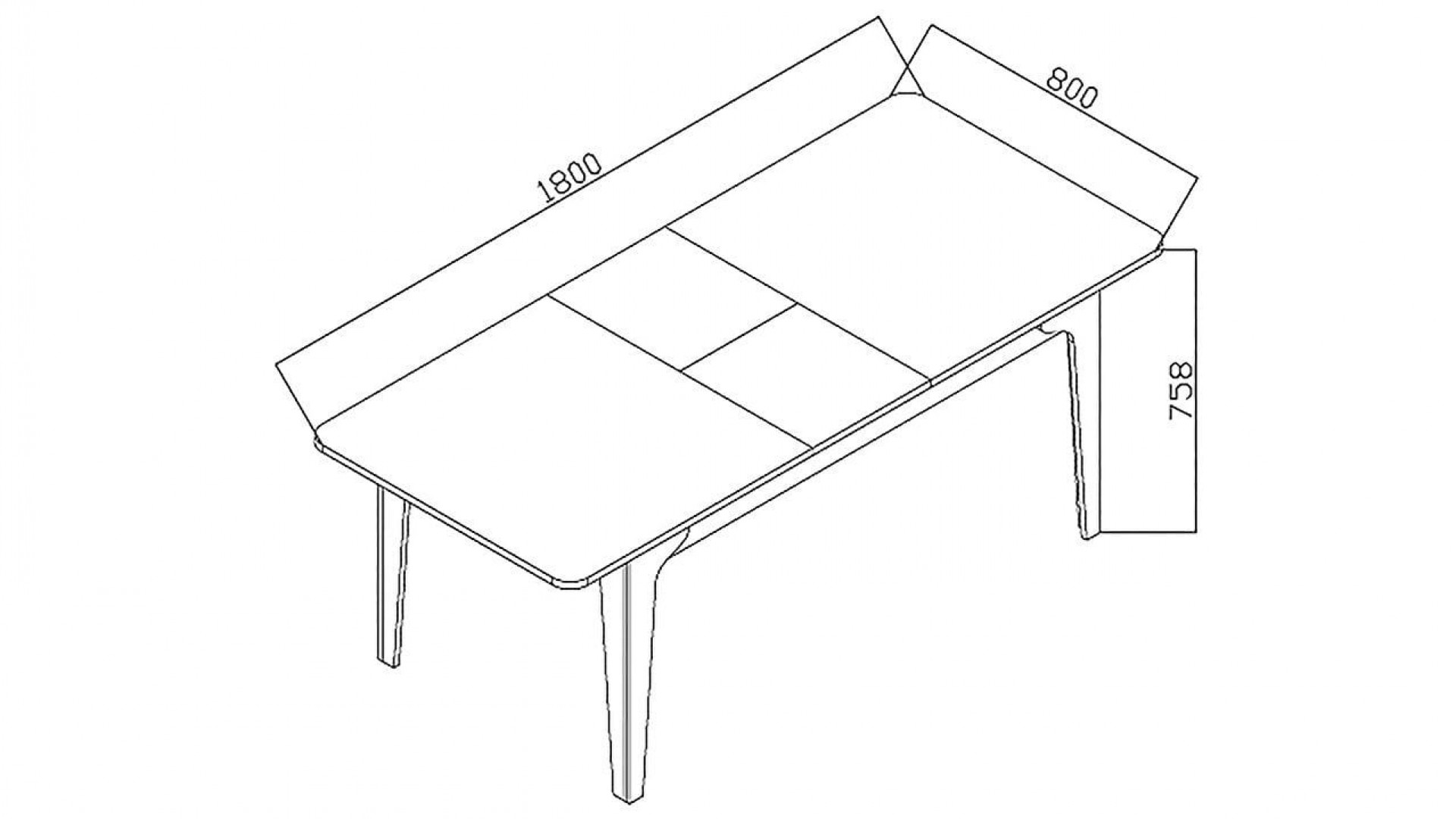 Monaco Mini Esstisch, ausziehbar