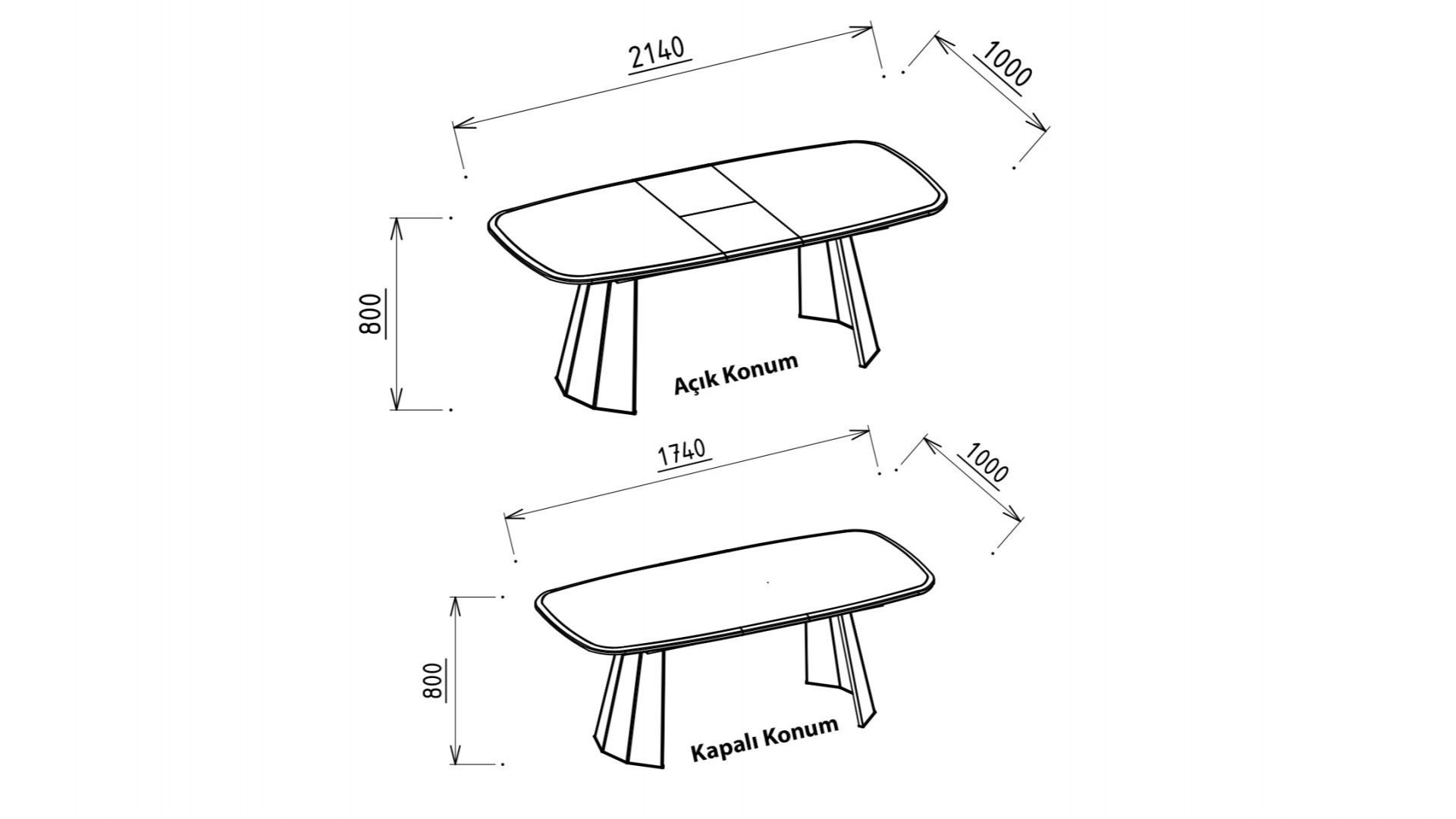 Plaza Esstisch, ausziehbar