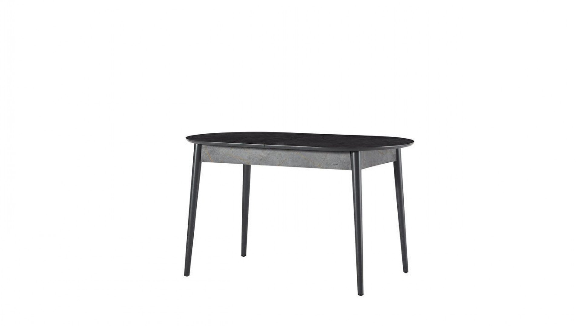 Pruva Esstisch Schwarz, ausziehbar