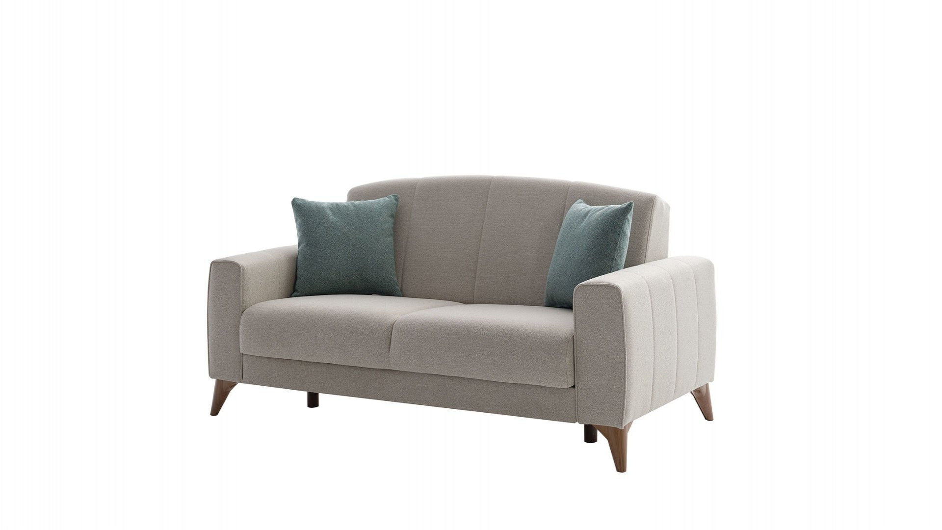 Nilya 2er-Sofa Creme - Grün