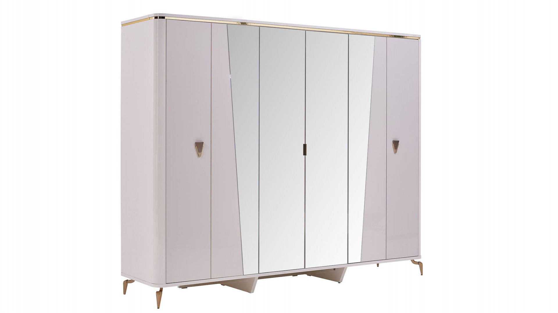 Plaza 6-türiger Schrank - Elfenbein