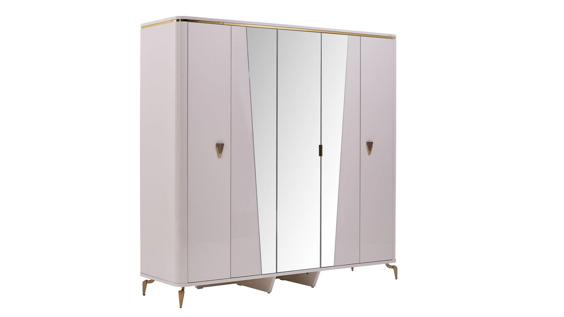 Plaza 5-türiger Schrank - Elfenbein