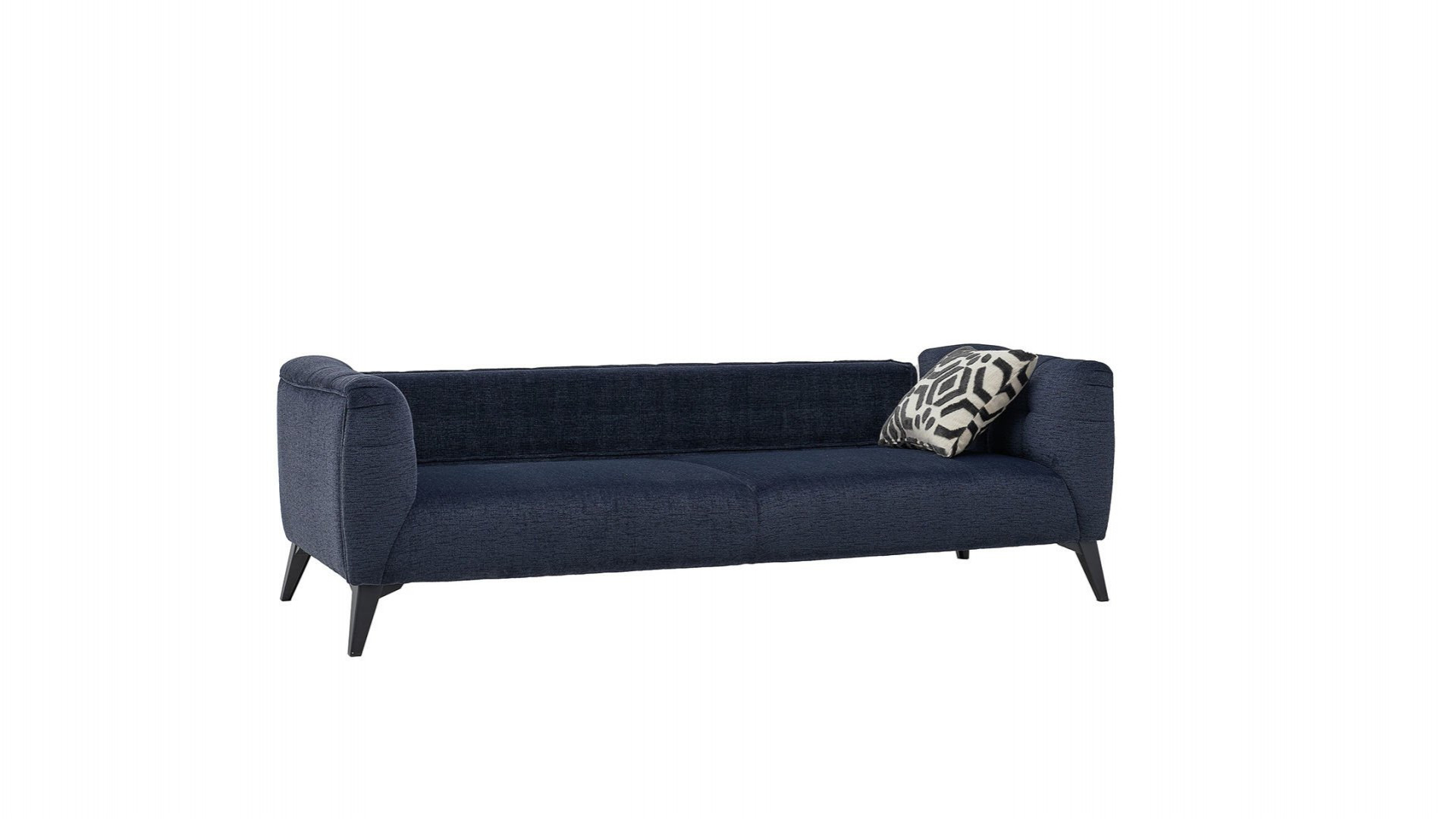 Indiana 3er-Sofa - Schwarze Füße