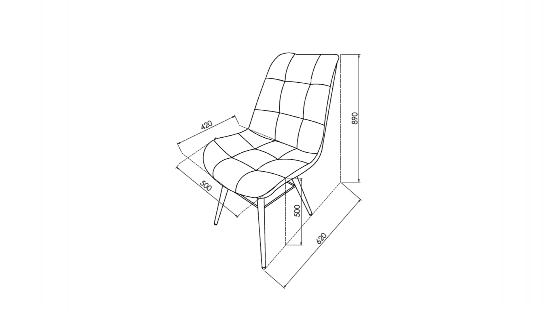 Lizy S Stuhl 6334 2er-Set - Dunkelblau