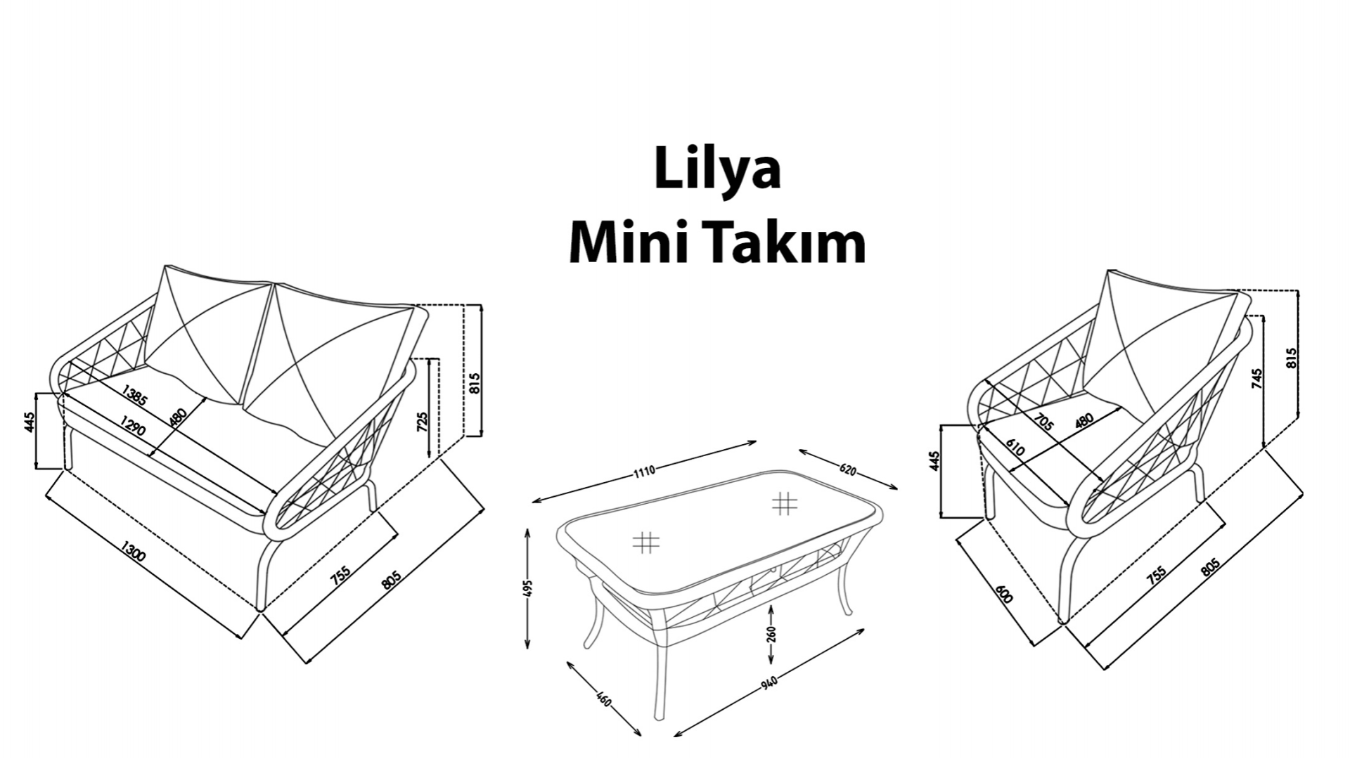 Lilya Garten-Set