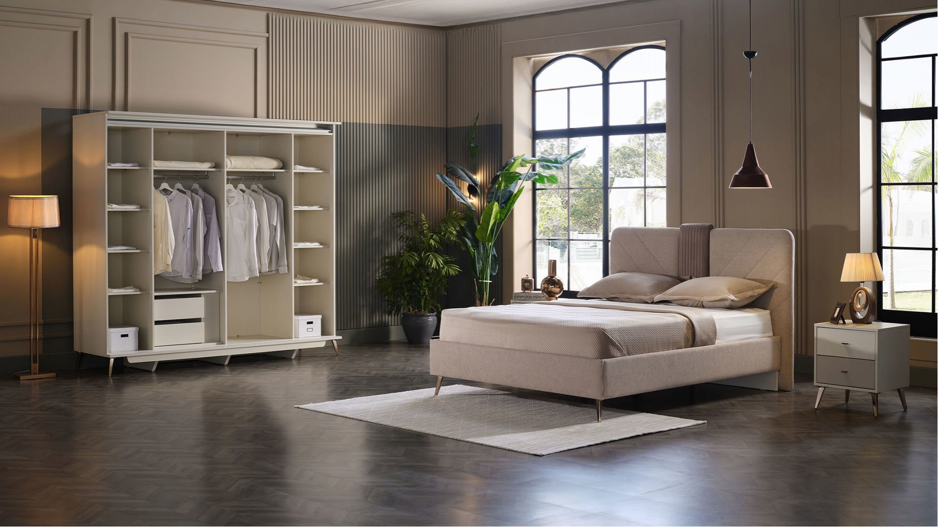 Napoli Schwebetürenschrank