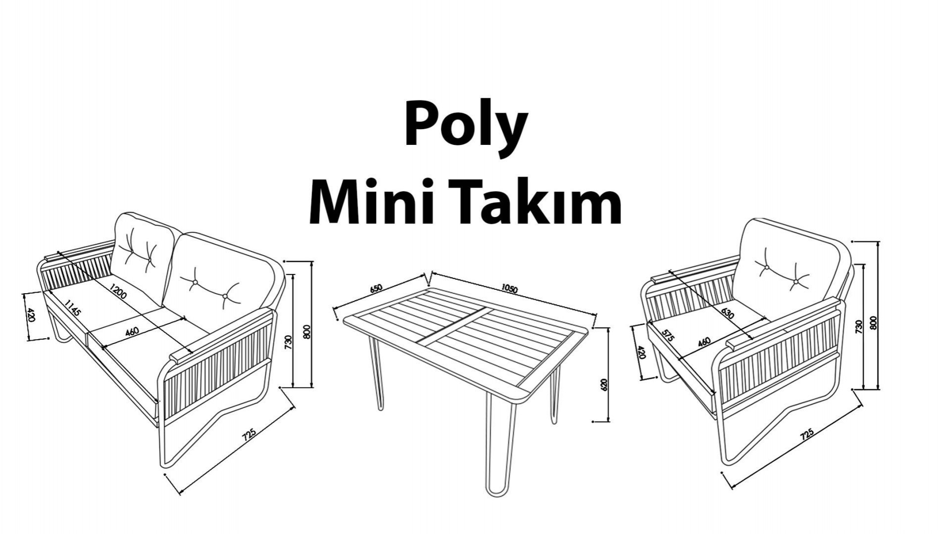 Poly Garten-Set