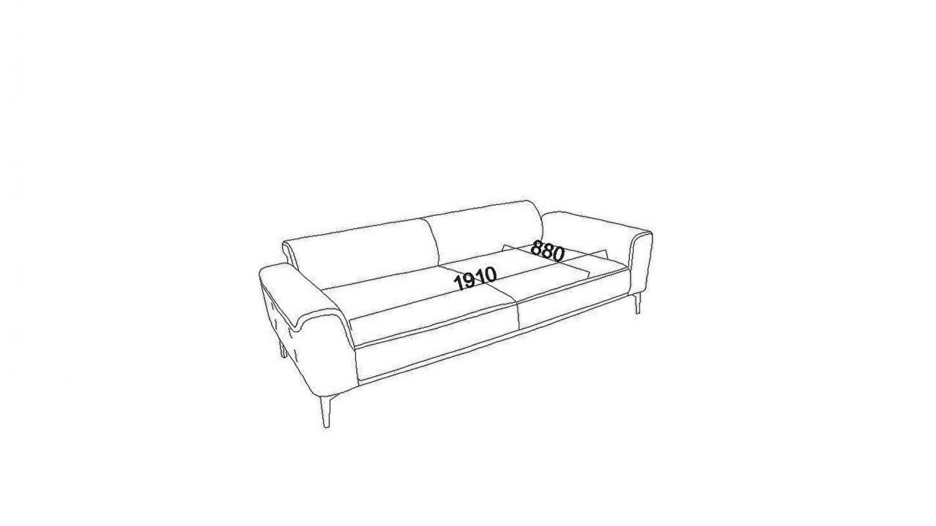 Alvis 3er-Sofa