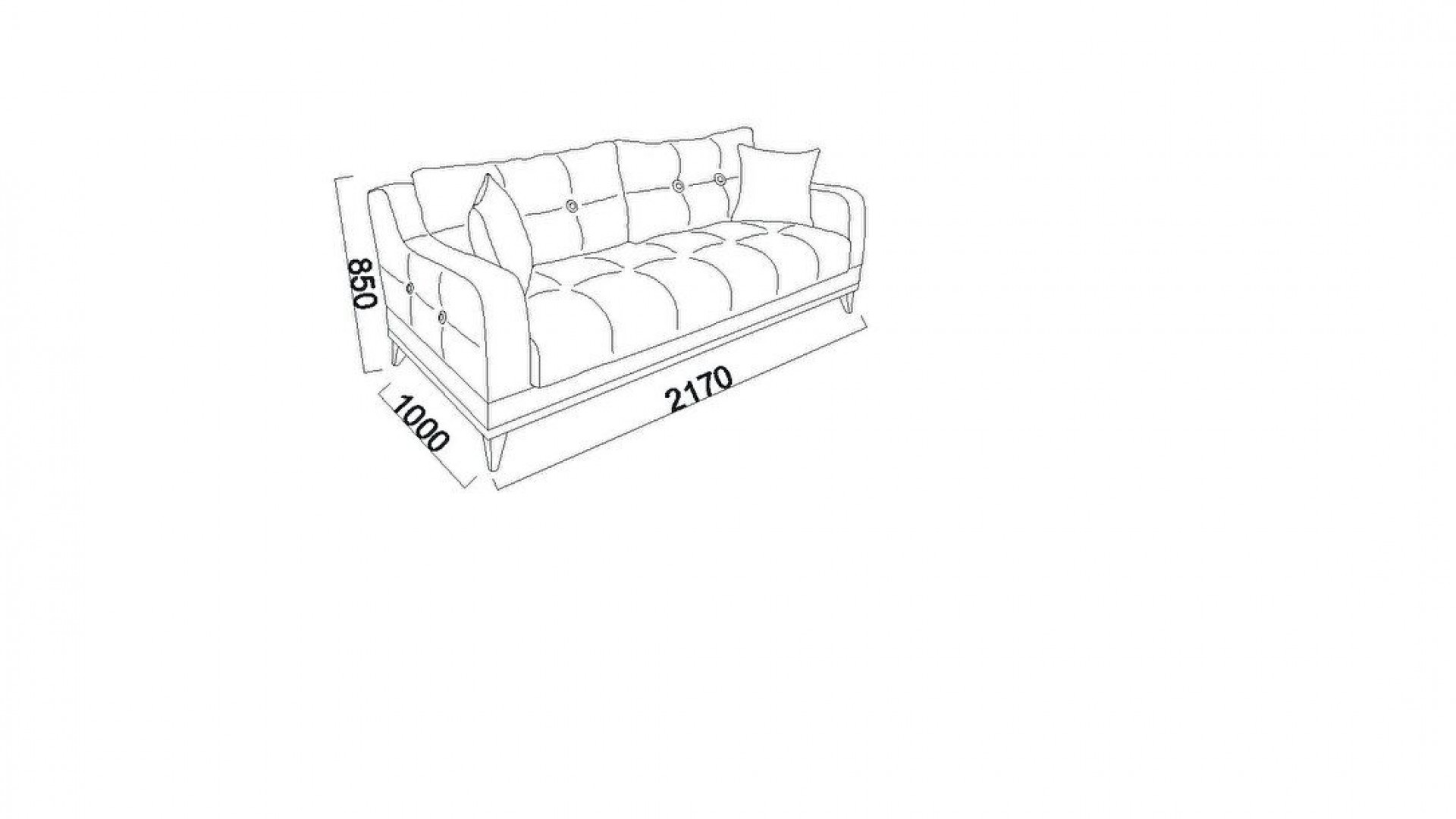 Aden Plus 3er-Sofa
