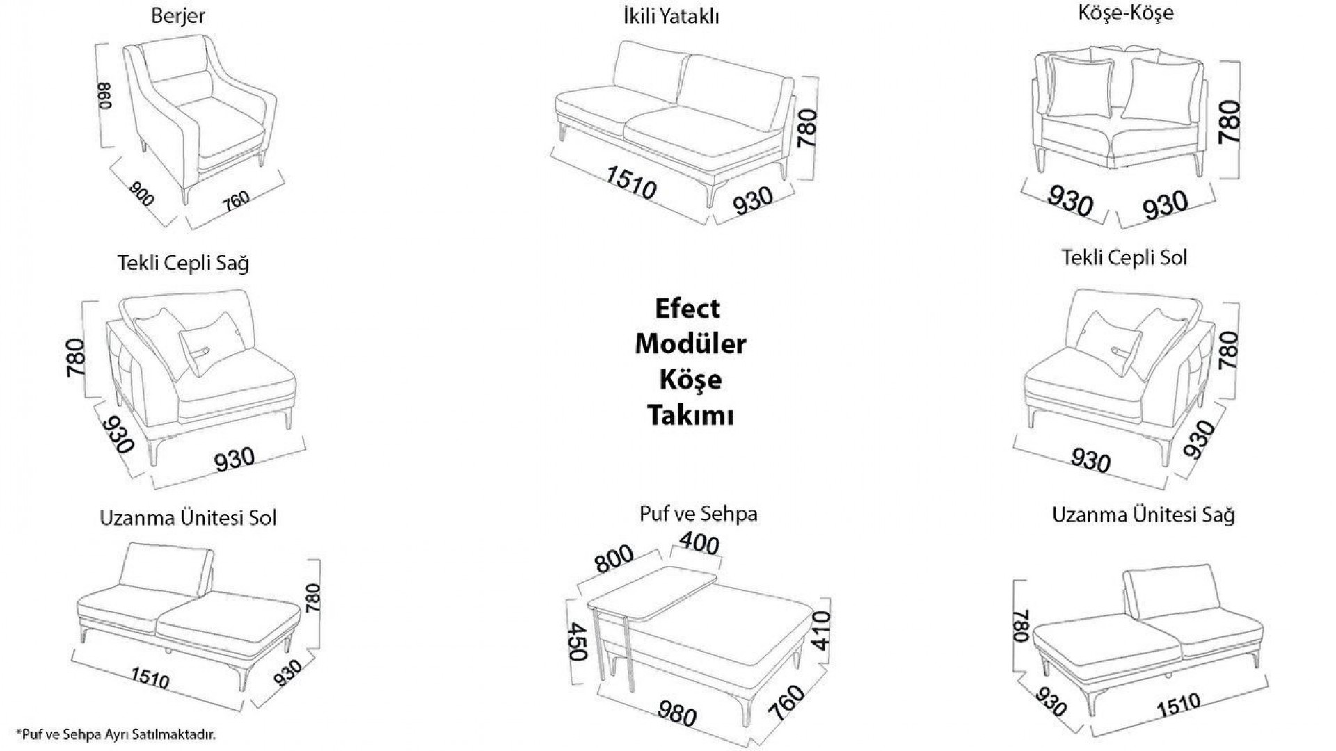 Efect Sessel - Dunkelblau