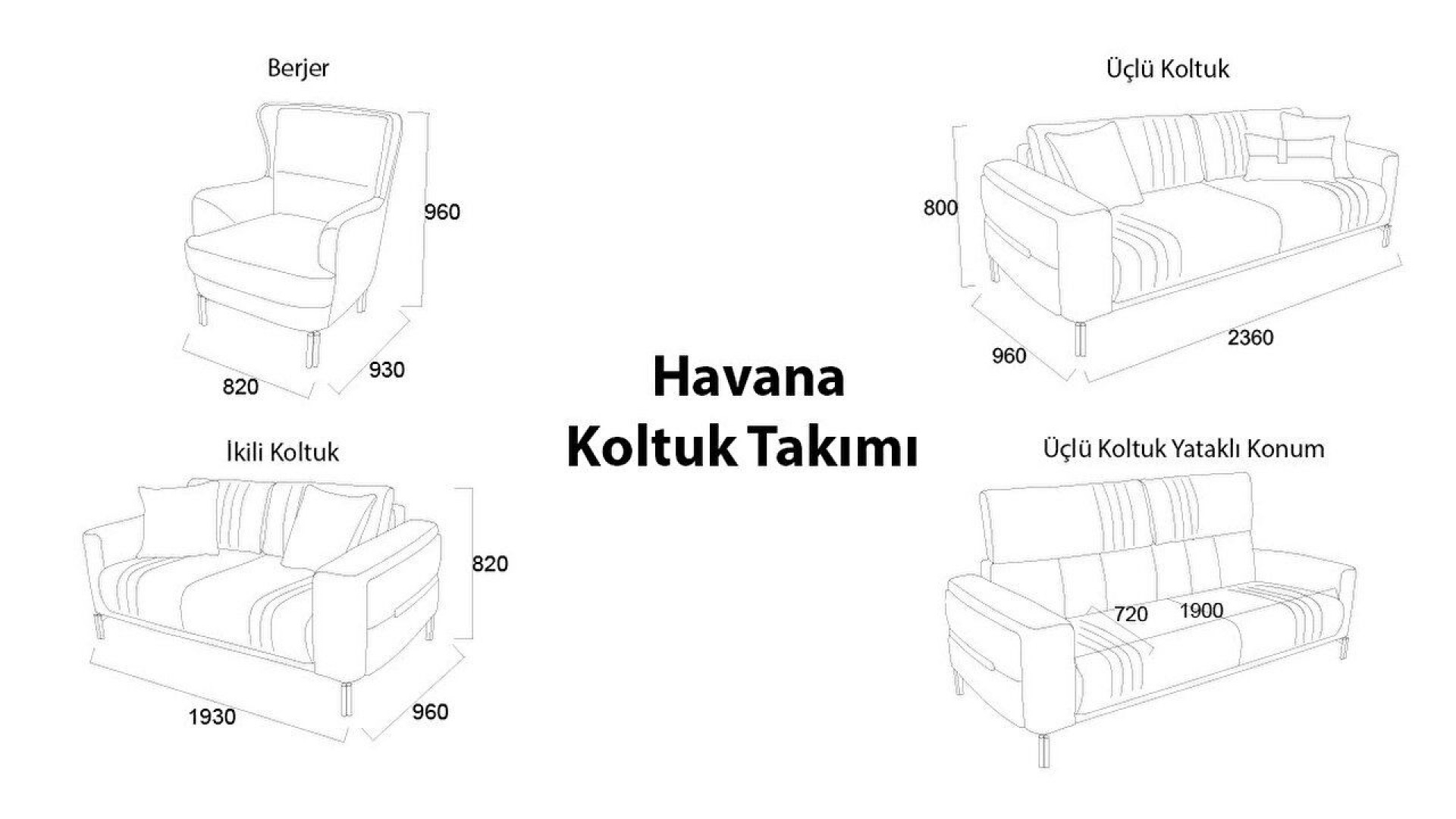 Havana 2er-Sofa