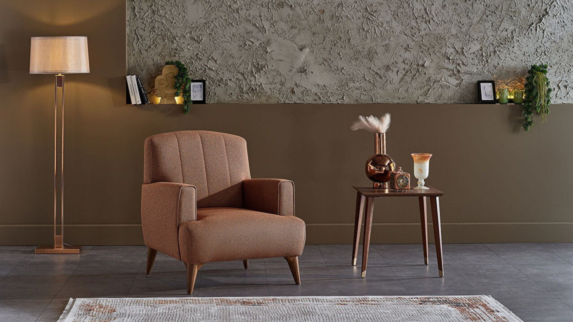 Nilya Sessel - Ziegelrot