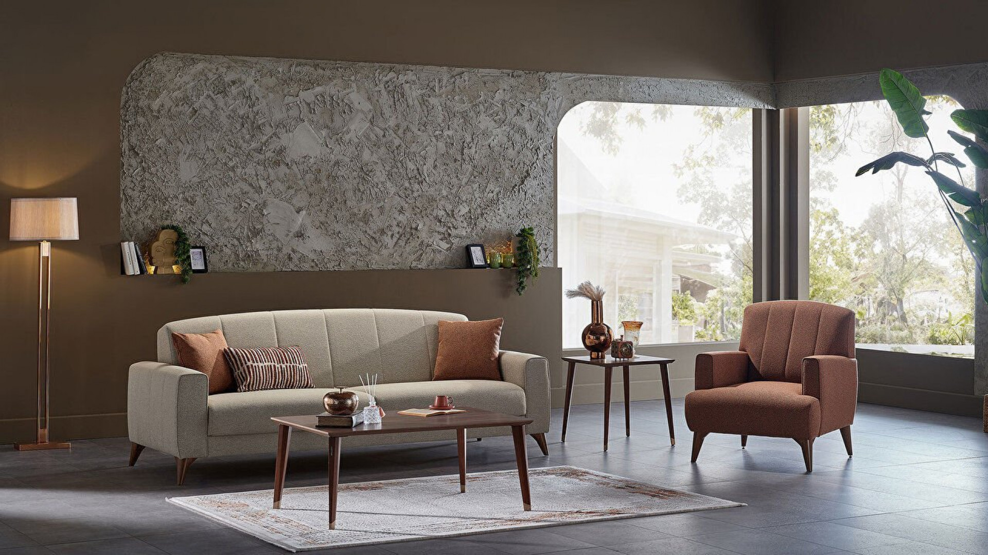 Nilya Sessel - Ziegelrot