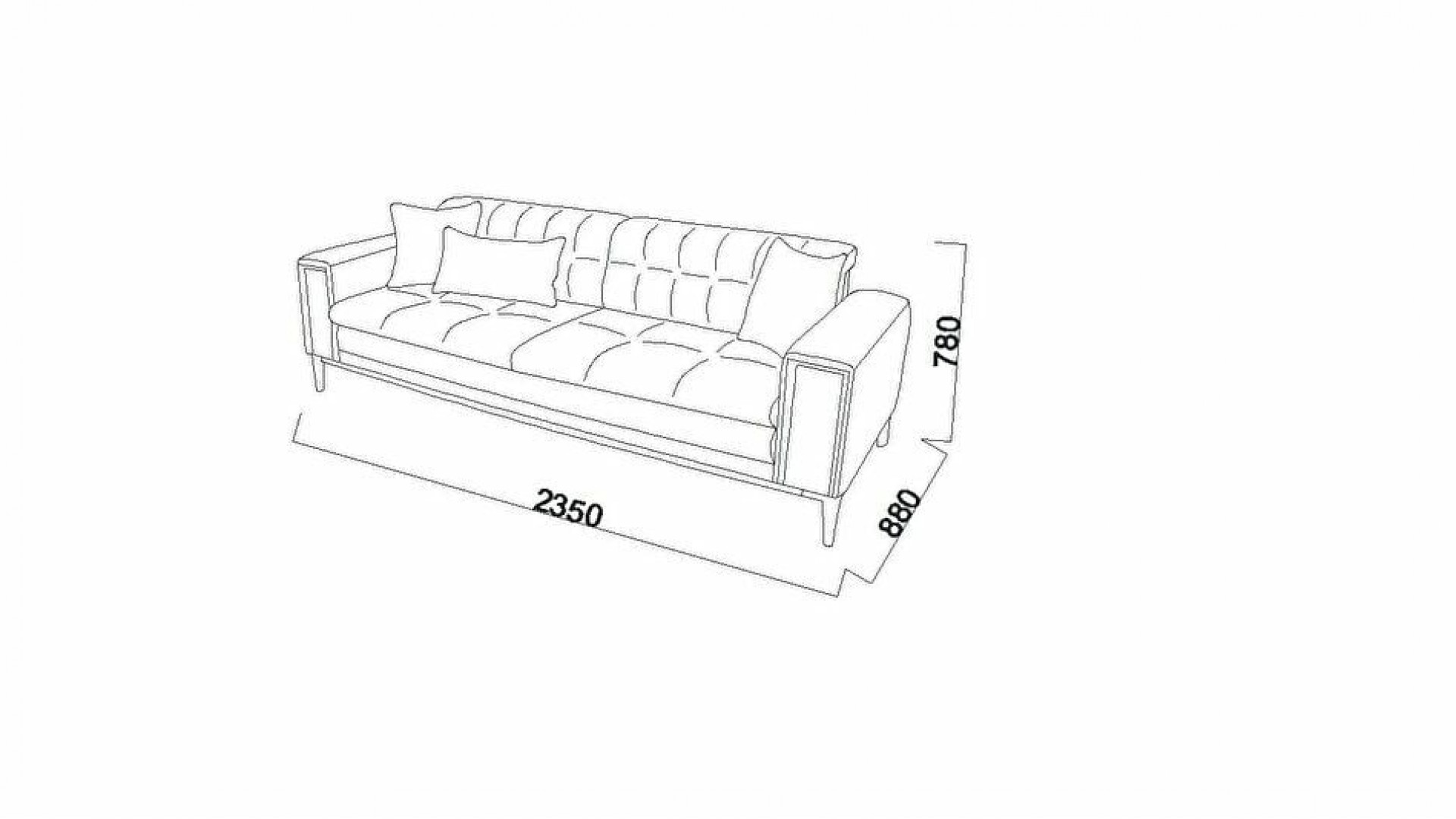 Silva 3er-Sofa
