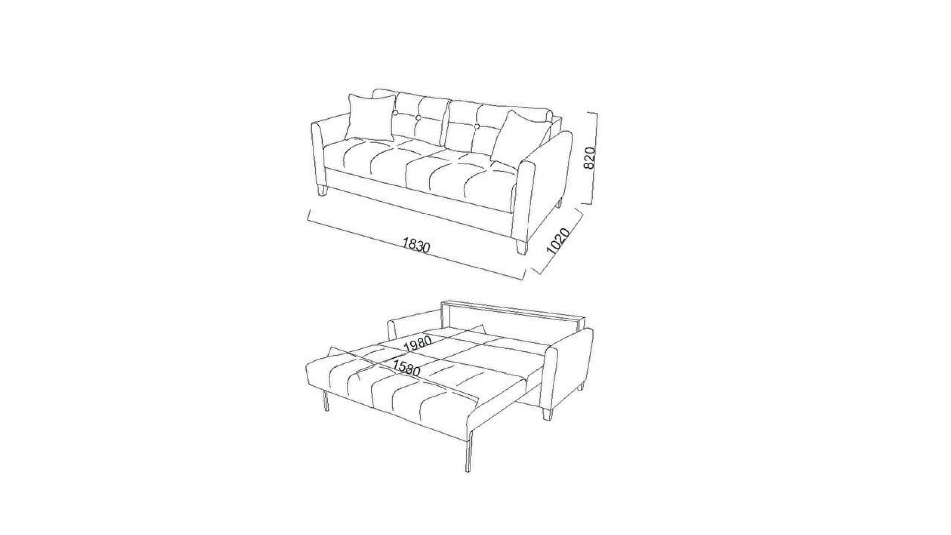 Twin Soft 3er-Sofa