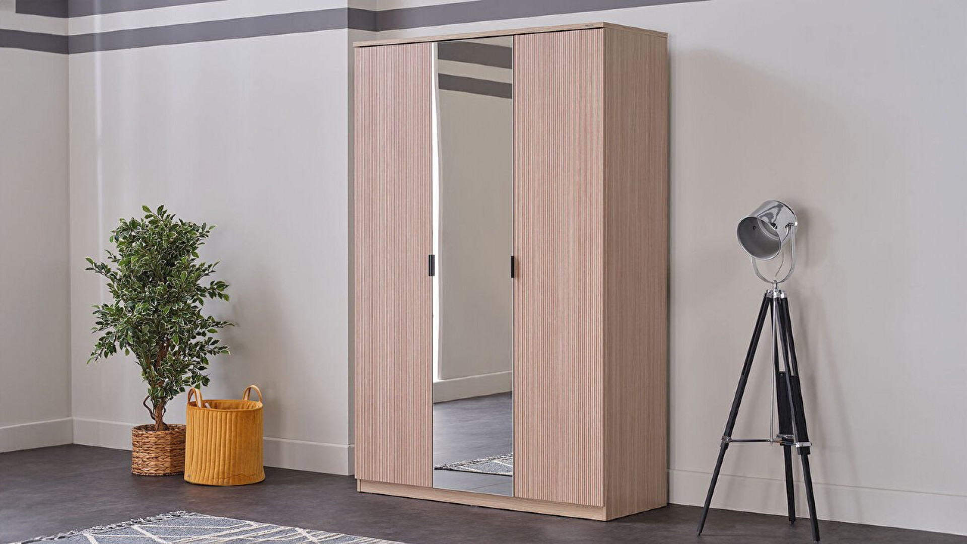 Arles Jugendzimmer 3-türiger Kleiderschrank