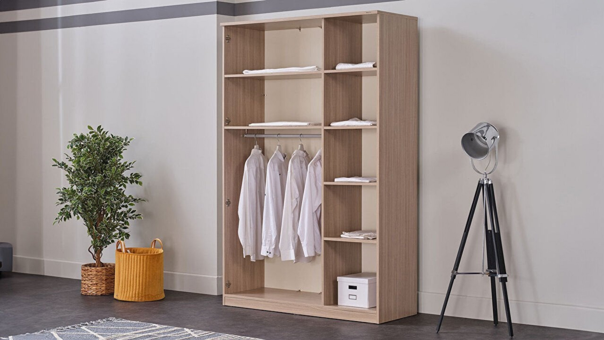 Arles Jugendzimmer 3-türiger Kleiderschrank