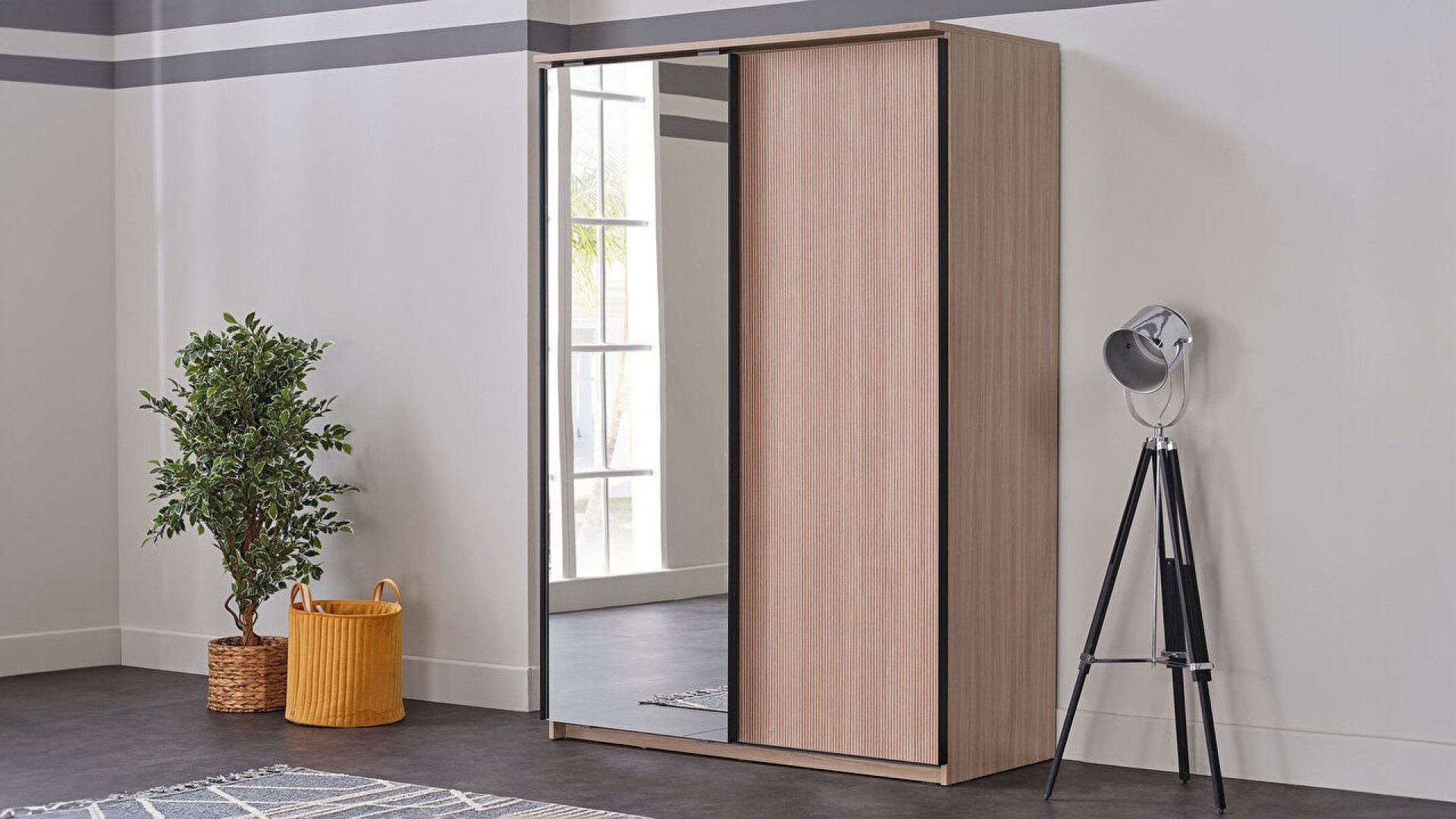 Arles Jugendzimmer Schiebetür-Kleiderschrank