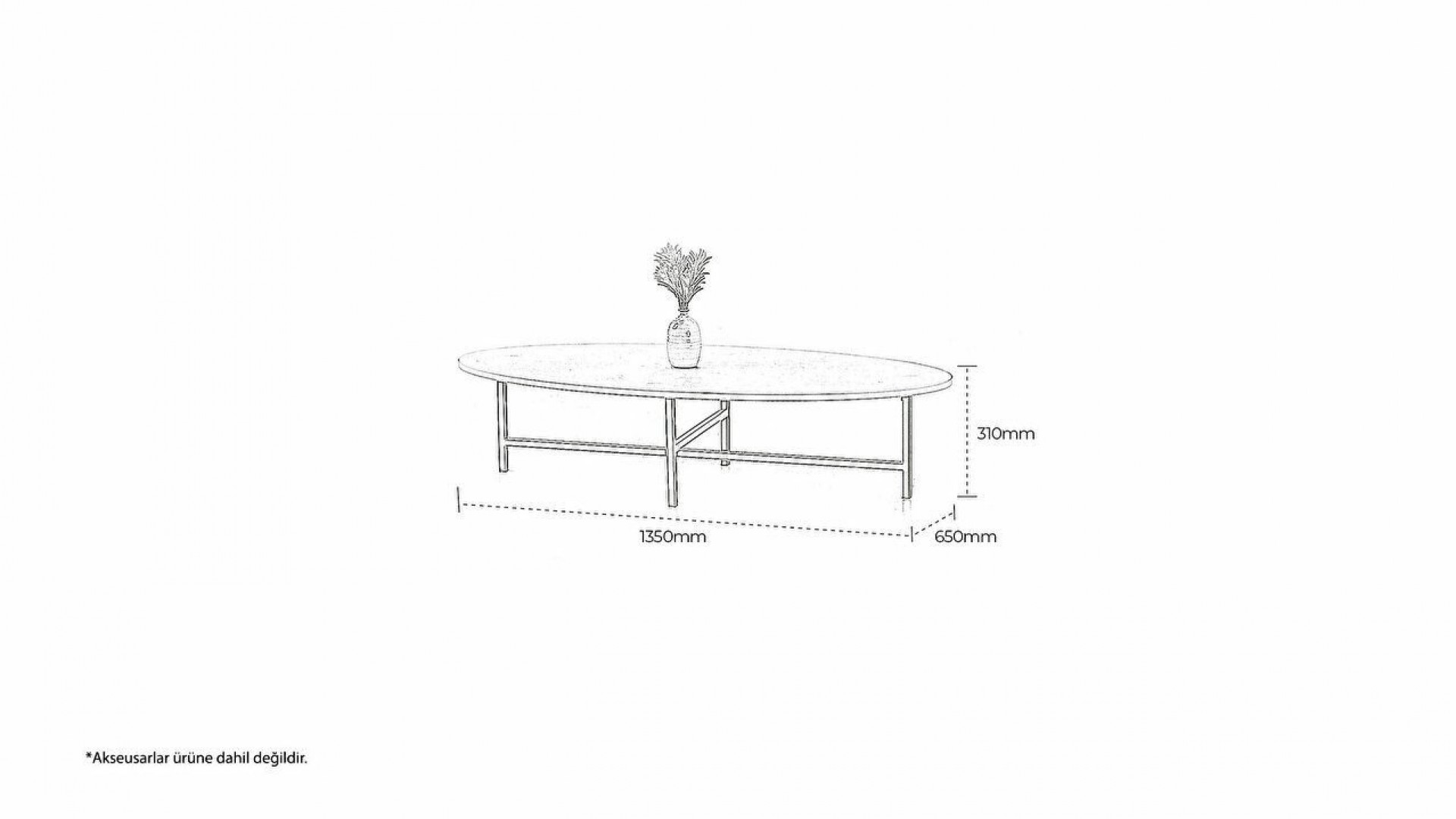 Egos Couchtisch - Marmor Grau