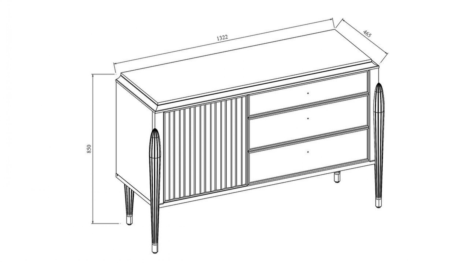Gravita Schminktisch
