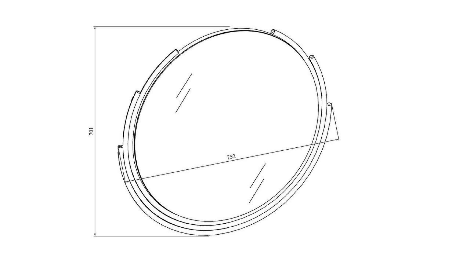 Gravita Schminkspiegel