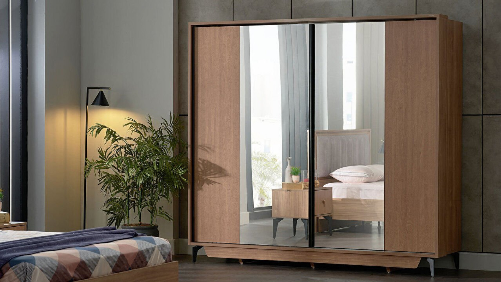 Monaco Schwebetürenschrank