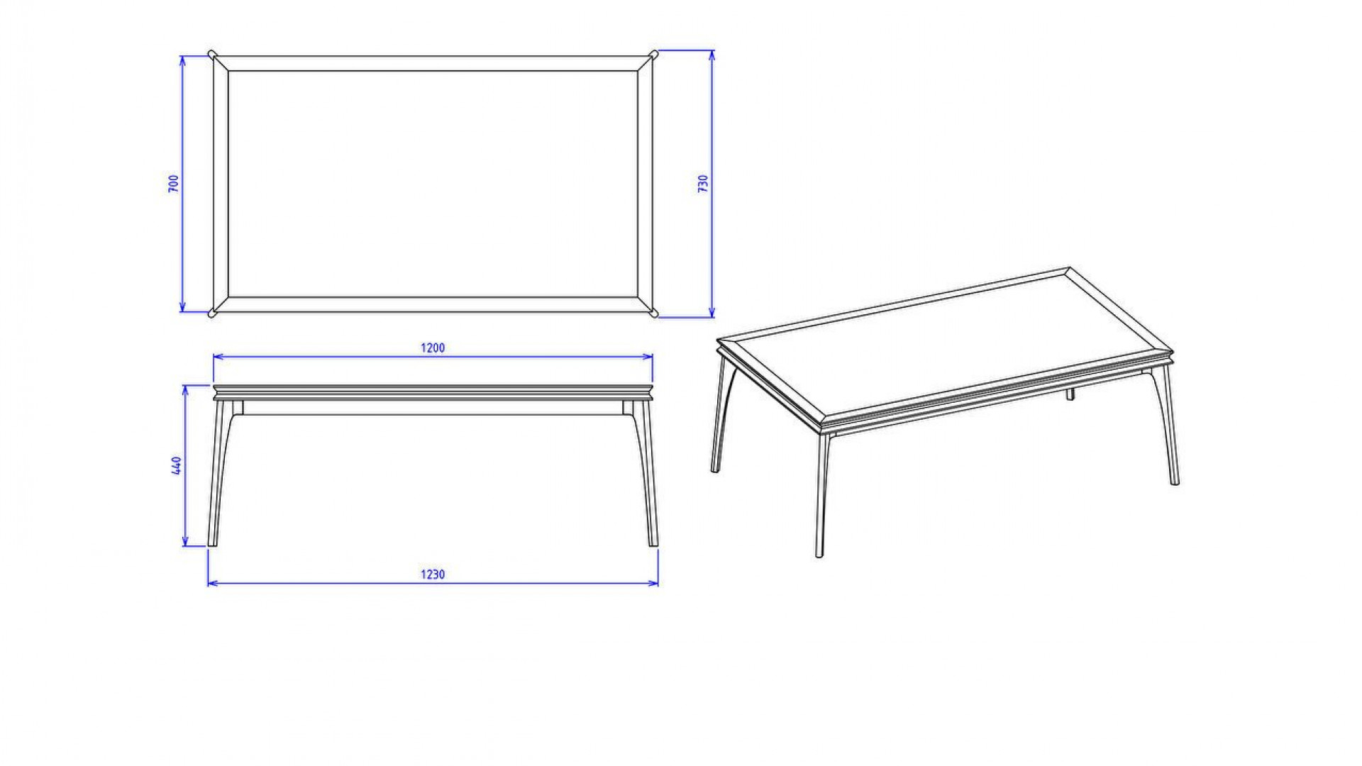 Montego Couchtisch Chrom