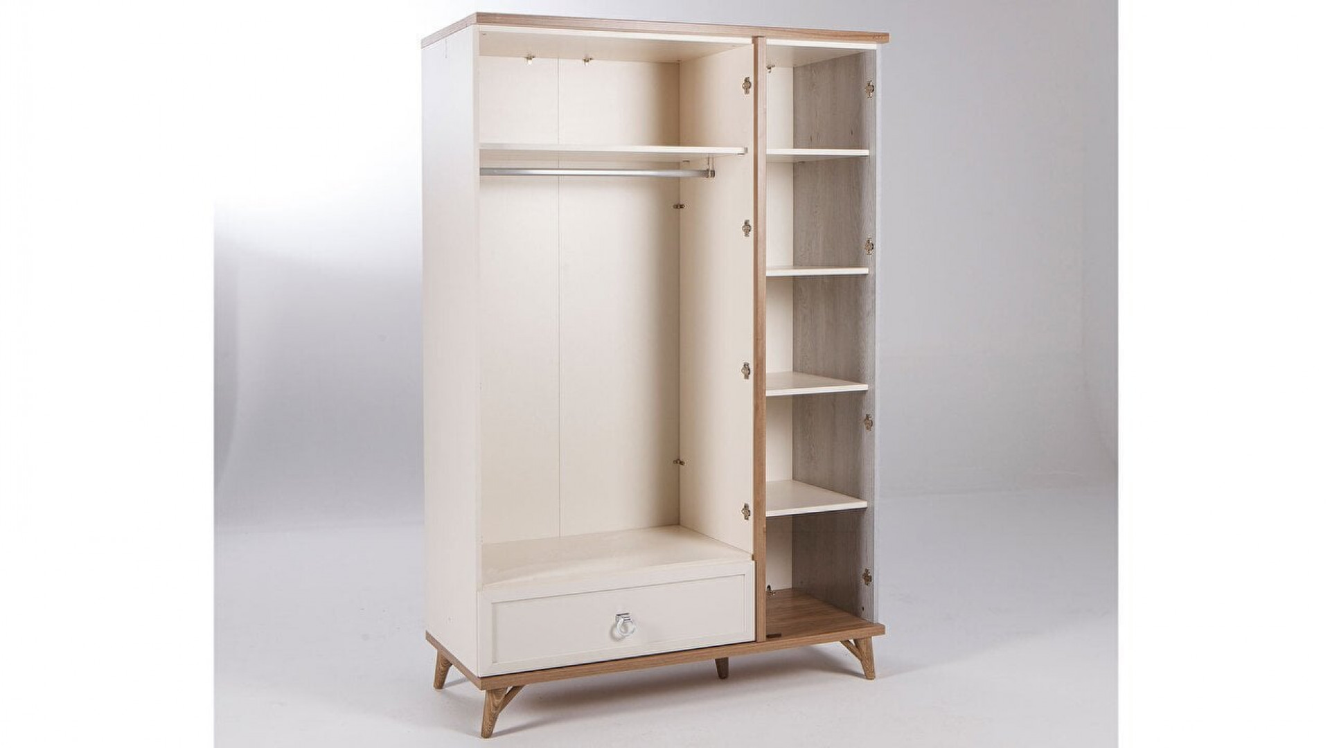 Mavenna 3-türiger Kleiderschrank