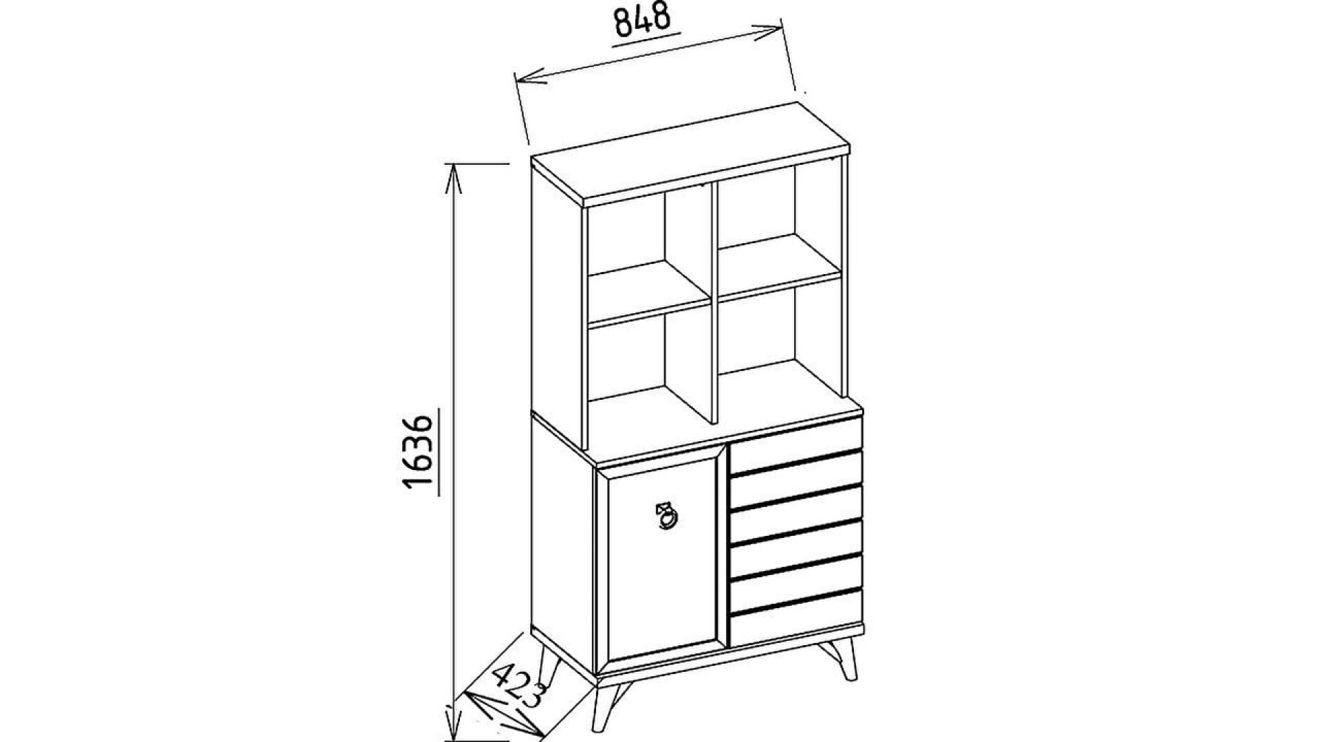 Mavenna Bücherregal