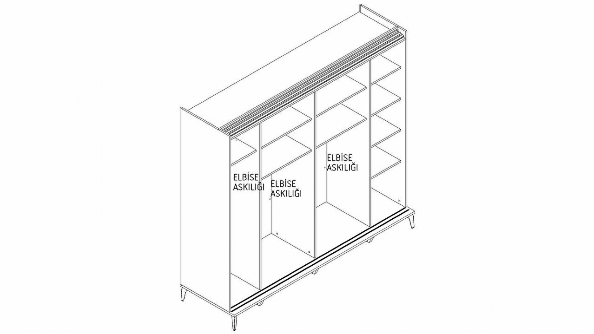 Palermo Schwebetürenschrank