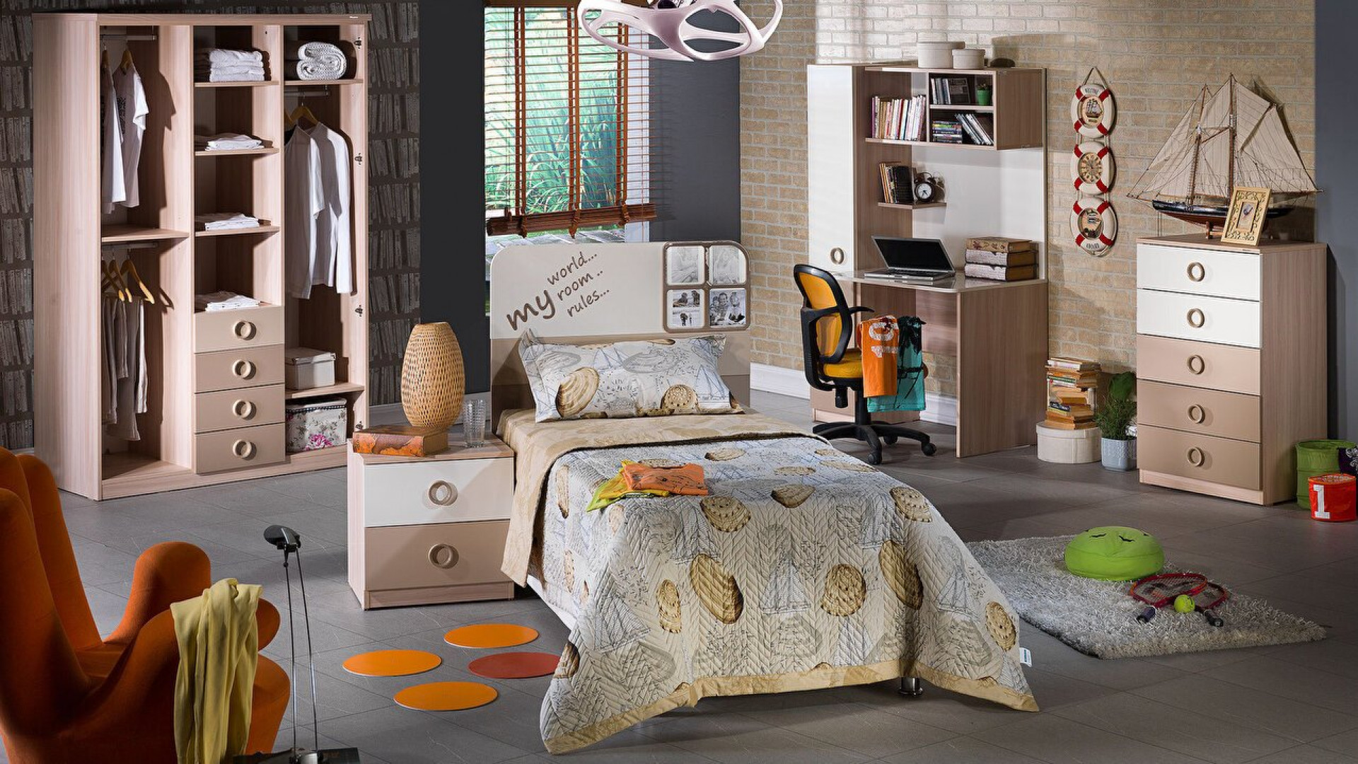 Portivo 3-türiger Kleiderschrank